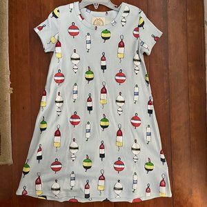 BRAND NEW : Girls Jersey Dress with Nautical theme